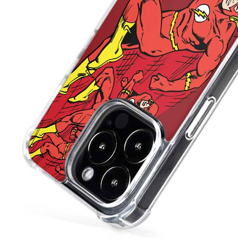 DC Comics The Flash Classic Art in Sequence Running pose iPhone 16 Pro MagSafe Case